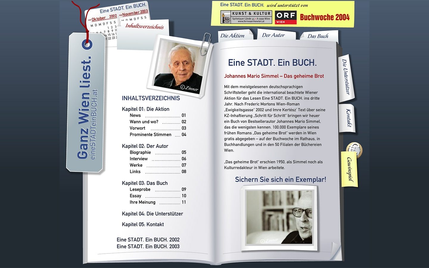 Eine Stadt. Ein Buch. 2004 | einestadteinbuch.at | 2004 (Screen Only 02) © echonet communication