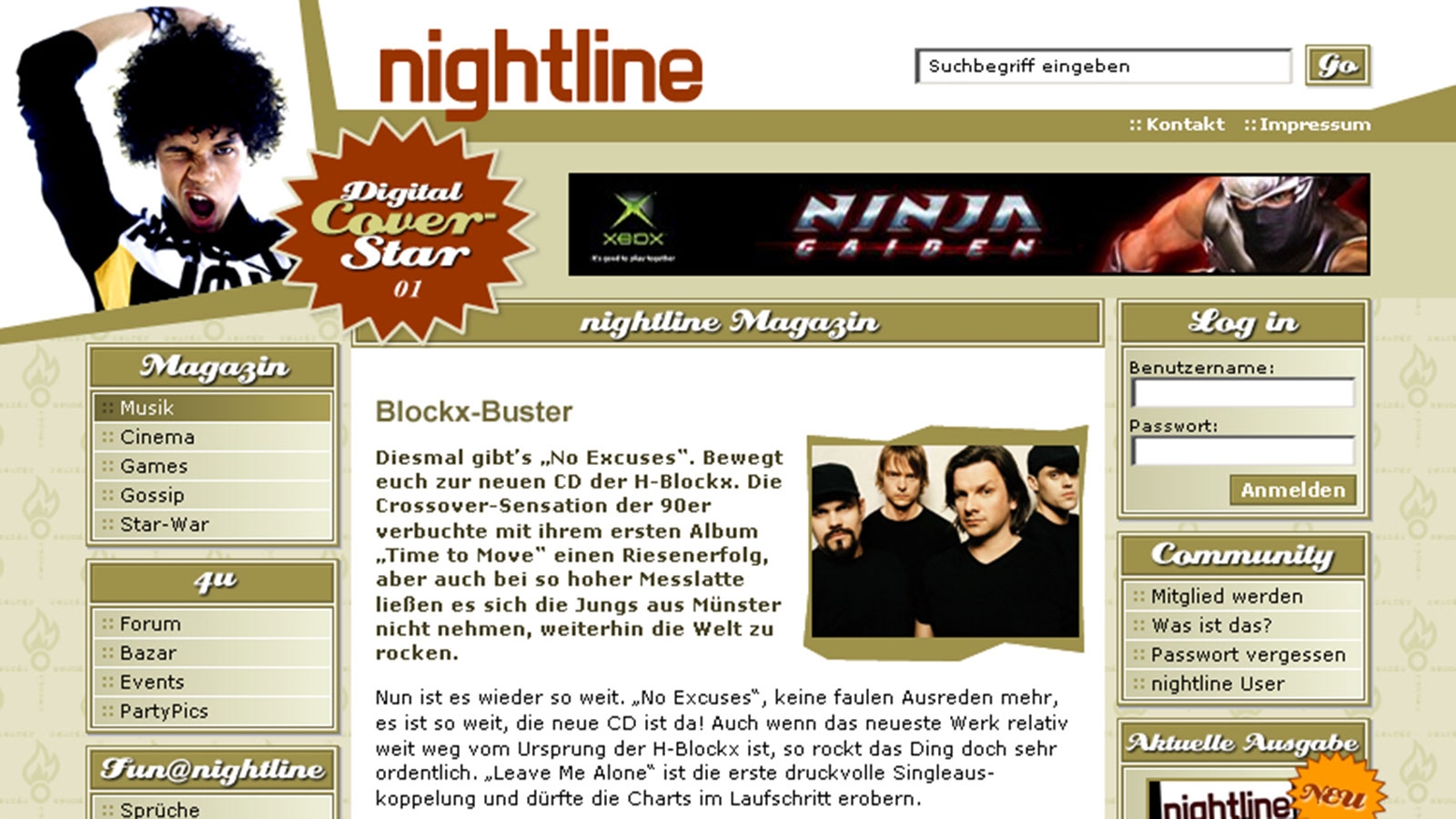 Nightline | nightline.cc | 2004 (Screen Only 01) © echonet communication
