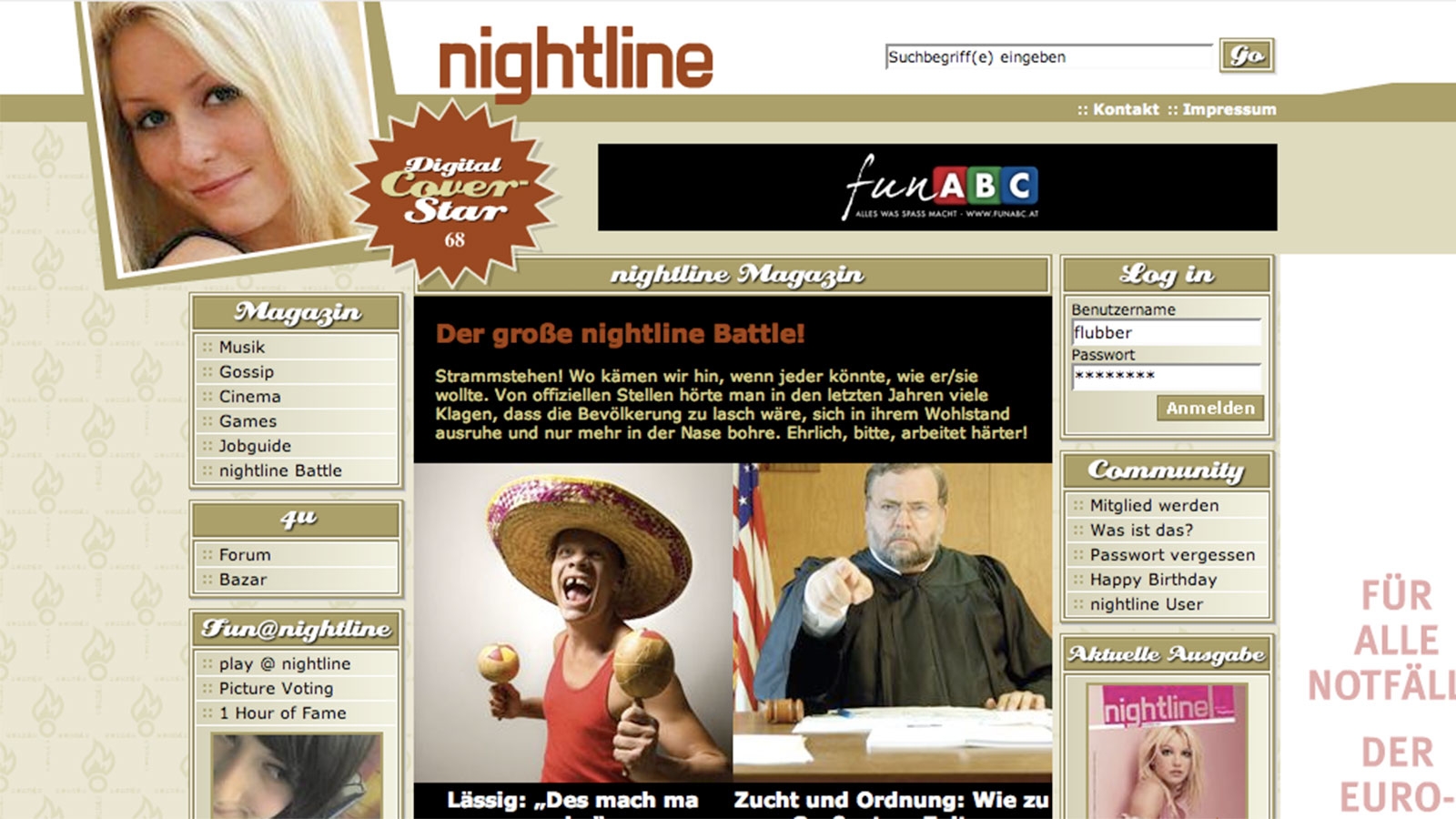 Nightline | nightline.cc | 2004 (Screen Only 04) © echonet communication