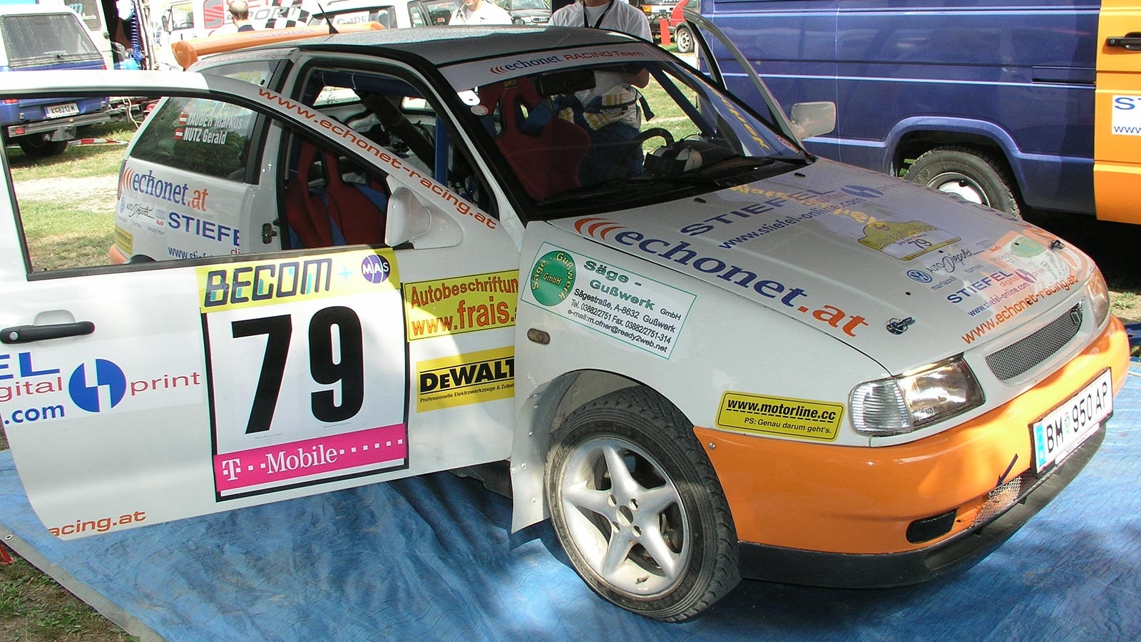 echonet Racing Team: Das Auto des Ralley-Teams Gery Nutz & Max Tauder © echonet / rv