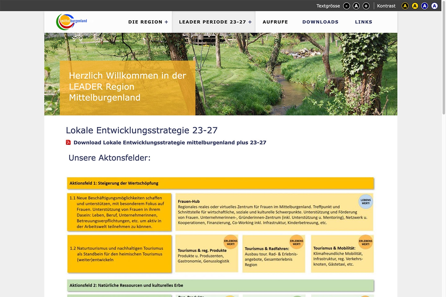 Leader Mittelburgenland | mittelburgenlandplus.at | 2024 (Screen Only 04) © echonet communication / Auftraggeber