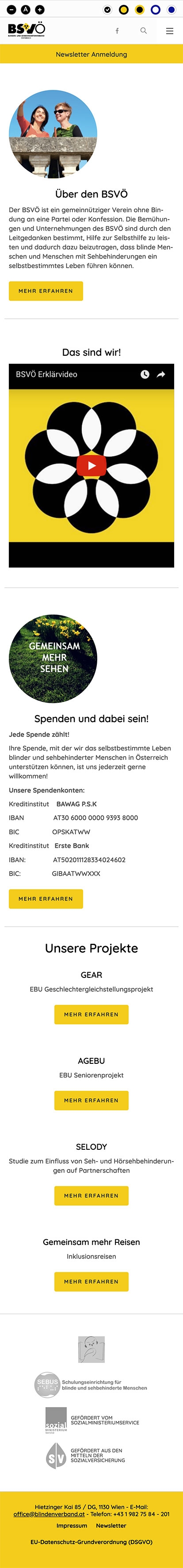 Blinden- und Sehbehindertenverband Österreich | blindenverband.at | 2018 (Mobile Full) © echonet communication