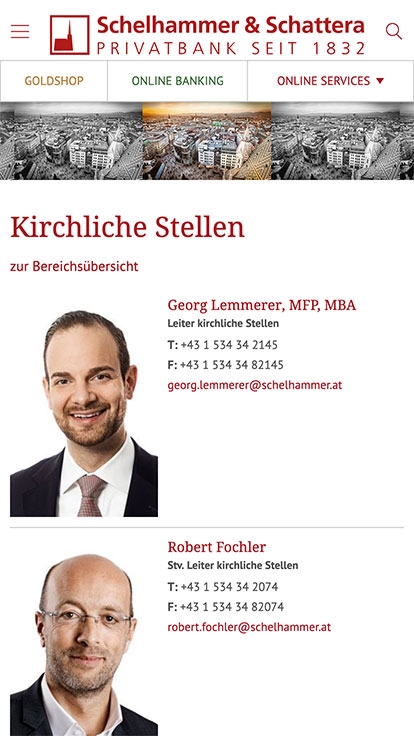 Bankhaus Schelhammer & Schattera | schelhammer.at | 2017 (Phone Only 02) © echonet communication