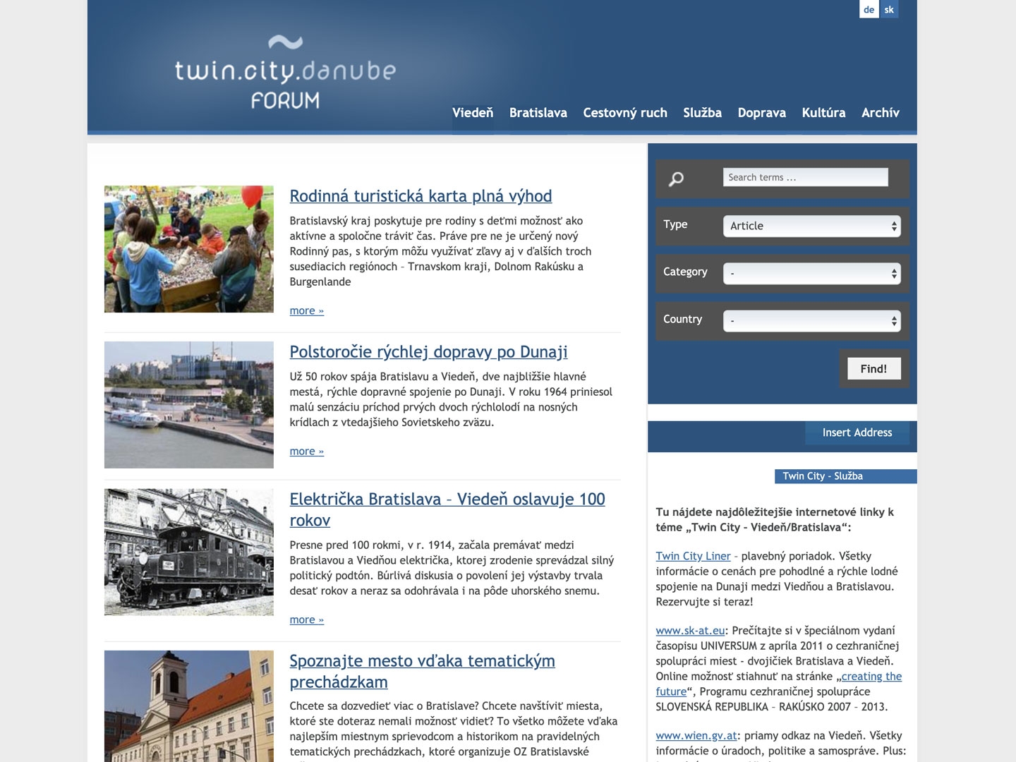 TwinCity Danube Forum | twincitydanubeforum.net | 2010 (Screen Only 01) © echonet communication